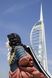 ENGLAND, Hampshire, Portsmouth, The Spinnaker Tower the tallest public viewing platforn in the UK