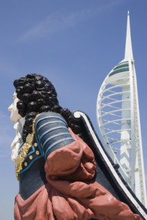 ENGLAND, Hampshire, Portsmouth, The Spinnaker Tower the tallest public viewing platforn in the UK