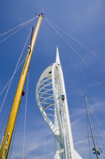 ENGLAND, Hampshire, Portsmouth, The Spinnaker Tower the tallest public viewing platforn in the UK