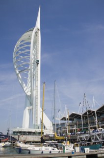 ENGLAND, Hampshire, Portsmouth, The Spinnaker Tower the tallest public viewing platforn in the UK