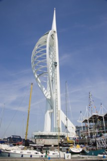 ENGLAND, Hampshire, Portsmouth, The Spinnaker Tower the tallest public viewing platforn in the UK