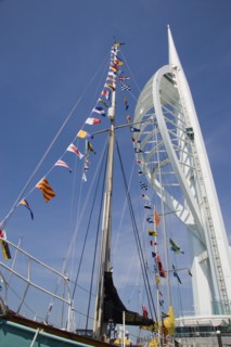 ENGLAND, Hampshire, Portsmouth, The Spinnaker Tower the tallest public viewing platforn in the UK