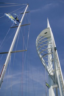 ENGLAND, Hampshire, Portsmouth, The Spinnaker Tower the tallest public viewing platforn in the UK