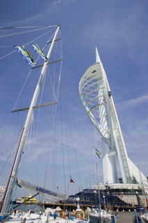 ENGLAND, Hampshire, Portsmouth, The Spinnaker Tower the tallest public viewing platforn in the UK