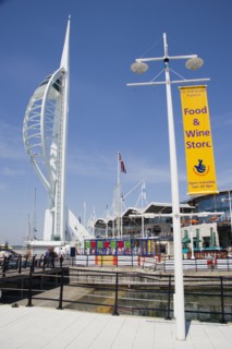 ENGLAND, Hampshire, Portsmouth, The Spinnaker Tower the tallest public viewing platforn in the UK