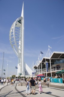 ENGLAND, Hampshire, Portsmouth, The Spinnaker Tower the tallest public viewing platforn in the UK