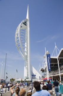 ENGLAND, Hampshire, Portsmouth, The Spinnaker Tower the tallest public viewing platforn in the UK