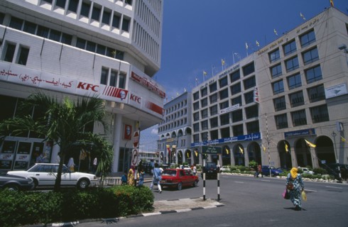 BRUNEI, Bandar Seri Begawan, Kentucky Fried Chicken in city centre opposite offices of Thai Airways