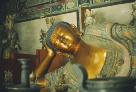 CHINA, Hebei, Beijing, Sleeping Buddha of Western Hills.