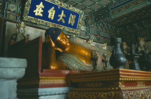 CHINA, Hebei, Beijing, Sleeping Buddha of Western Hills.