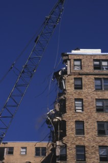 USA, Washington D.C., "Demolition of an old building, close to Dupont Circle, "