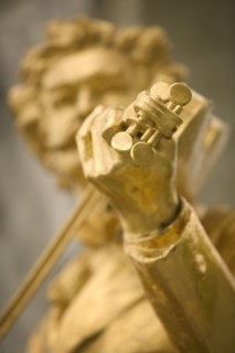 AUSTRIA, Lower Austria, Vienna, Detail of the Johann Strauss Memorial in Stadtpark.