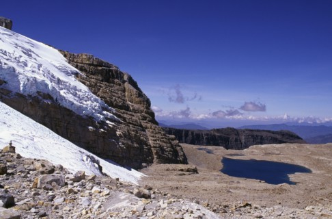 COLOMBIA, Cordillera , Boyaca, "View from Boqueron Bellavista, Sierra Nevada de Cocuy."