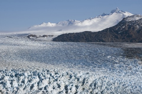 CHILE, Southern Patagonia, Southern Ice Fields (, View of Glacier O'Higgins with O'Higgins mountain