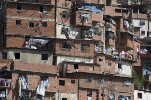 VENEZUELA, Caracas, Typical low income dwellings in the Petare district