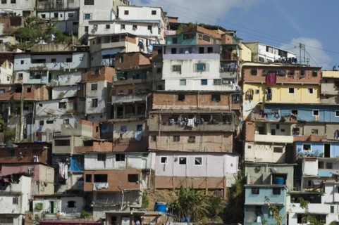 VENEZUELA, Caracas, Typical low income dwellings in the Petare district