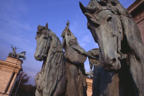 HUNGARY, Budapest, Heroes  Square erected to mark the 1000th anniversary of the Magyar conquest.