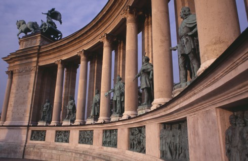HUNGARY, Budapest, Heroes  Square erected to mark the 1000th anniversary of the Magyar conquest.