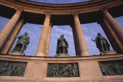 HUNGARY, Budapest, Heroes  Square erected to mark the 1000th anniversary of the Magyar conquest.