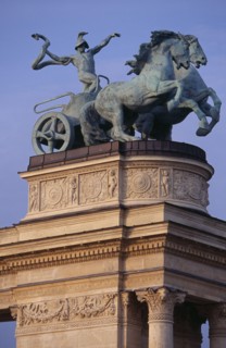HUNGARY, Budapest, Heroes  Square erected to mark the 1000th anniversary of the Magyar conquest.