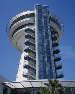FRANCE, Languedoc Roussillon, Hérault, "Palavas Les Flots.  Le Phare de la Méditerranée. Exterior