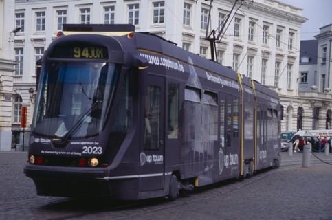 BELGIUM, Brabant, Brussels, City tram.