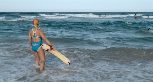 Australia, Queensland, The Gold Coast, Lifeguard Working Christmas Day - Surfers Paradise