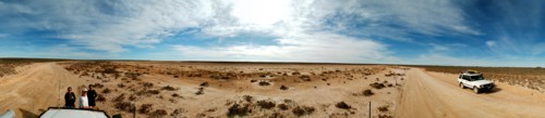 Australia, Western Australia, Shark Bay, Salt Flats on Peron Point.