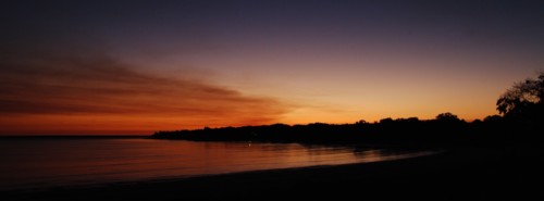 Australia, Northern Territory, Darwin, Sunset Over Fanny Cove