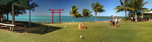 Australia, Western Australia, Broome, Panorama - The Atora and Town Beach