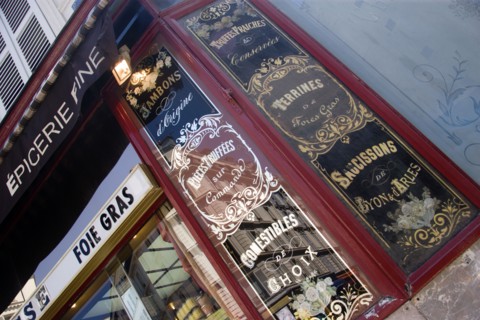 FRANCE, Ile de France, Paris, Montmartre Epicurean Delicatessen food shop specialising in Foie Gras