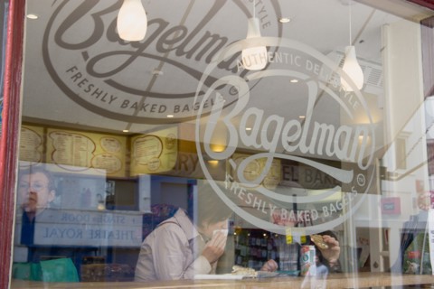 ENGLAND, East Sussex, Brighton, Bagleman shop in Bond street in the North Laines area.
