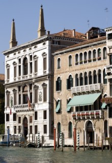 ITALY, Veneto, Venice, "Palazzo Papadopoli (on the left) on the Grand Canal, formerly known as