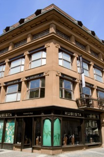 CZECH REPUBLIC, Bohemia, Prague, The Cubist building The House of The Black Madonna on Celetna