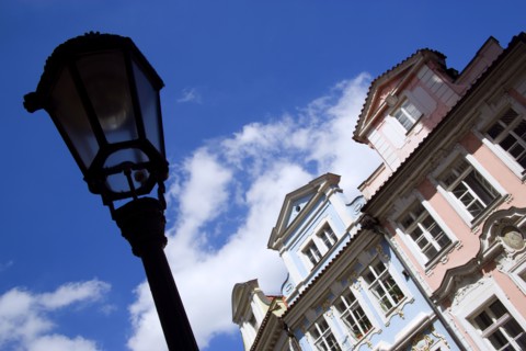 CZECH REPUBLIC, Bohemia, Prague, The Little Quarter Renaissance and Baroque buildings in Bridge