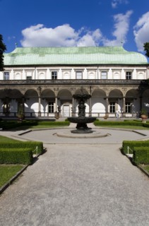 CZECH REPUBLIC, Bohemia, Prague, The Singing Fountain in front of the Belvedere or Royal Summer