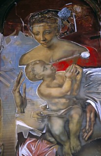 BULGARIA, Veilko Tarnovo, "Church of the Blessed Saviour, Tsarevets, Interior painting."