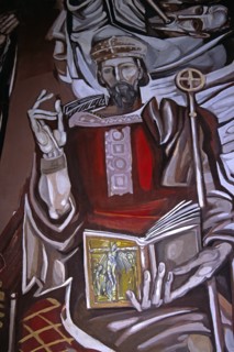 BULGARIA, Veilko Tarnovo, "Church of the Blessed Saviour, Tsarevets, interior painting"