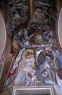 BULGARIA, Veilko Tarnovo, "Church of the Blessed Saviour, Tsarevets, interior painting"