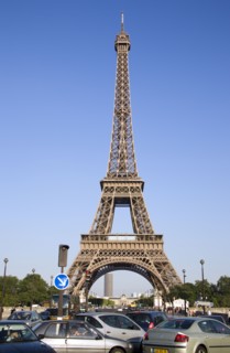 FRANCE, Ile de France, Paris, Traffic jam in the Place de Varsovie in front of the Pont D'Iéna