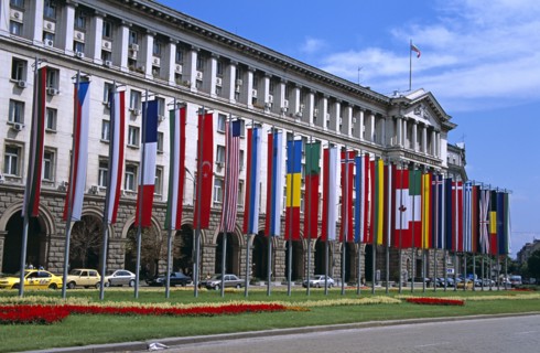 BULGARIA, Sofia, Bulgarian Council of Ministers building.