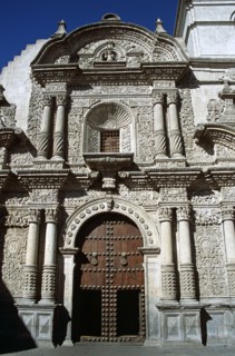 PERU, Arequipa, "Iglesia de la Compania, Plaza de Armas."