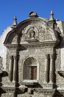 PERU, Arequipa, "Iglesia de la Compania, Plaza de Armas."