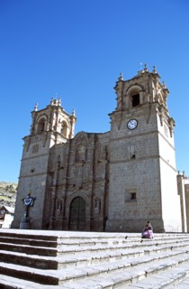 PERU, Puno, "Puno Cathedral, Plaza de Armas."