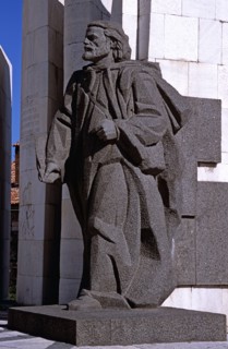 BULGARIA, Bansko, Paisii of Hilendar Monument.