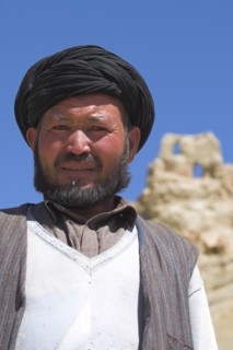 AFGHANISTAN, Bamiyan Province, Bamiyan , Portrait of local man