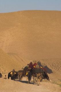 AFGHANISTAN, Desert, Kuchie camel train between Chakhcharan and Jam