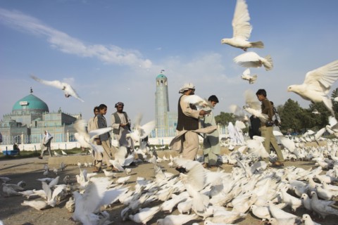 AFGHANISTAN, Mazar-I-Sharif, "Shrine of Hazrat Ali (who was assissinated in 661) This shrine was