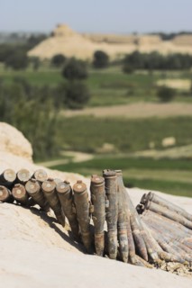 AFGHANISTAN, (Mother of Cities), Balkh , "Ammunition left behind by the Taliban at Top-I-Rustam,