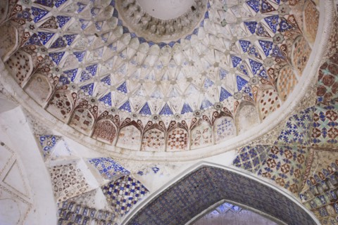 AFGHANISTAN, (Mother of Cities), Balkh, "Mosque interior at the ruins of Takht-i-Pul, once an elite